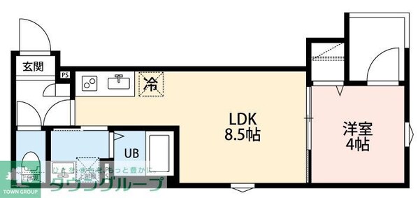 LUNA COURTの物件間取画像